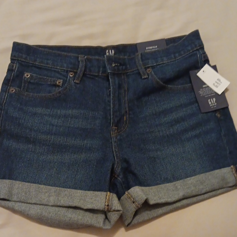 Gap 5" Short Stretch Mid-Rise 28 10 NWT - Picture 1 of 4